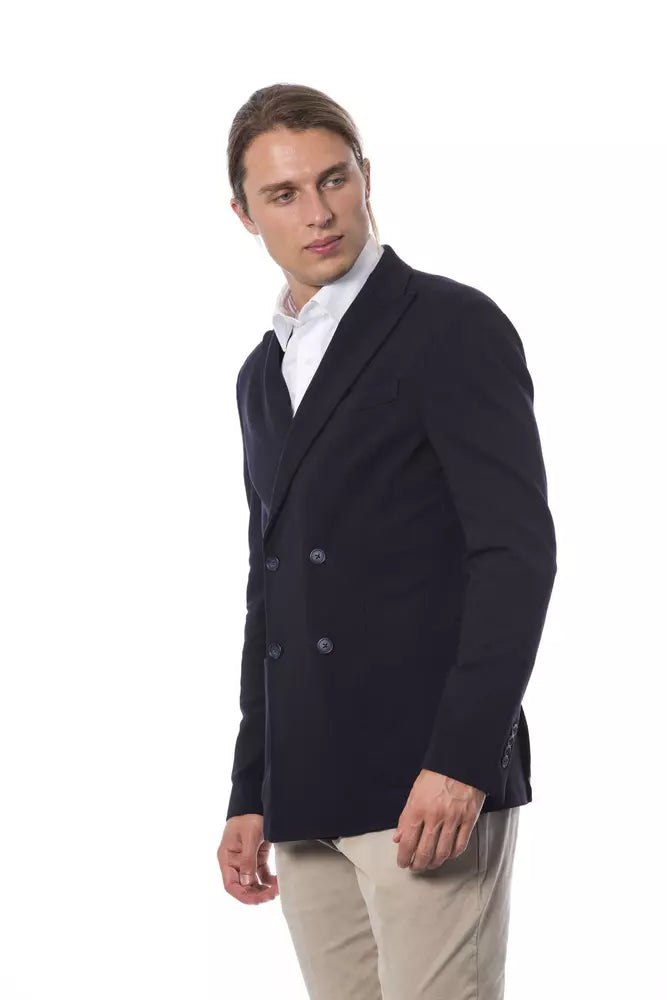 Verri Men's Blue Viscose Blazer