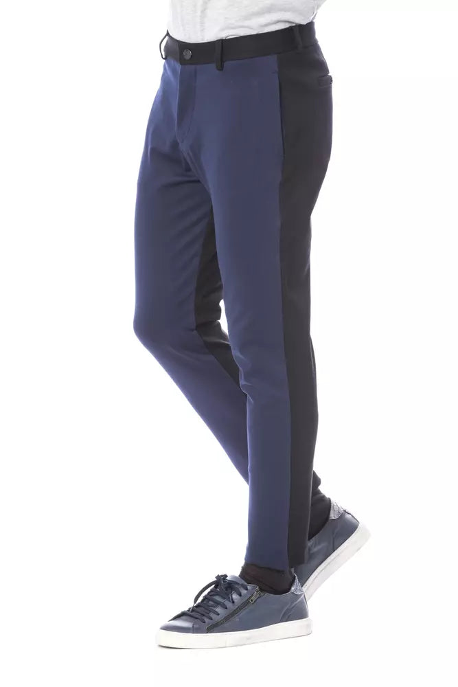 Verri Blaue Herrenhose aus Viskose