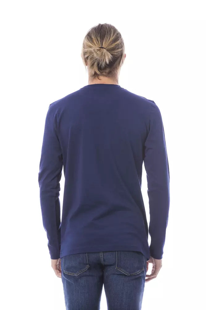 Verri Men's Blue Cotton T-Shirt