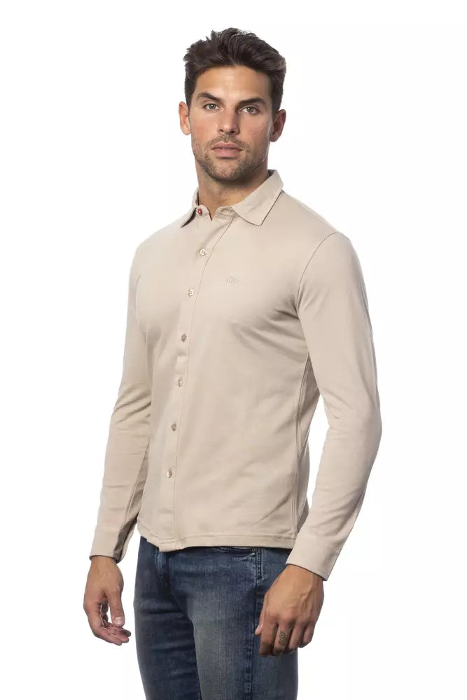 Verri Men's Beige Cotton Shirt