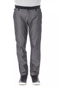 Verri Men's Black Cotton Trousers