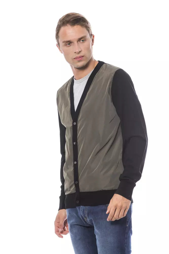 Verri Men's Multicolored Wool Cardigan