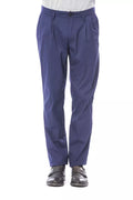 Verri Blaue Baumwoll-Chino für Herren