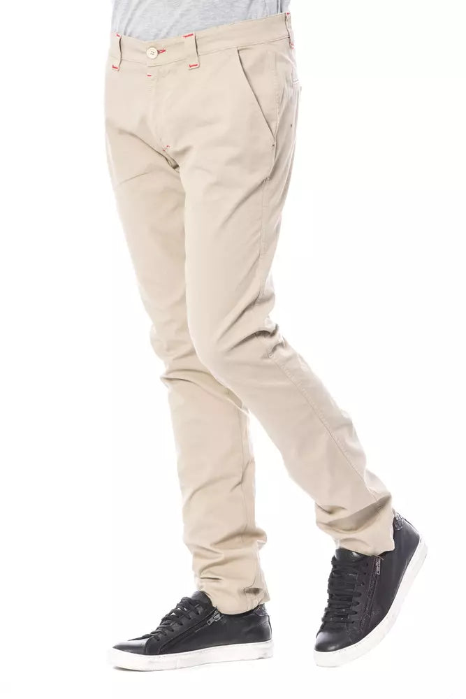 Verri Men's Beige Cotton Chino