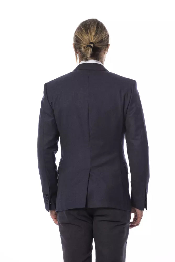 Verri Blauer Wollblazer für Herren