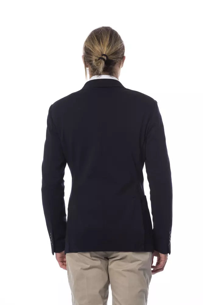Verri Men's Blue Viscose Blazer