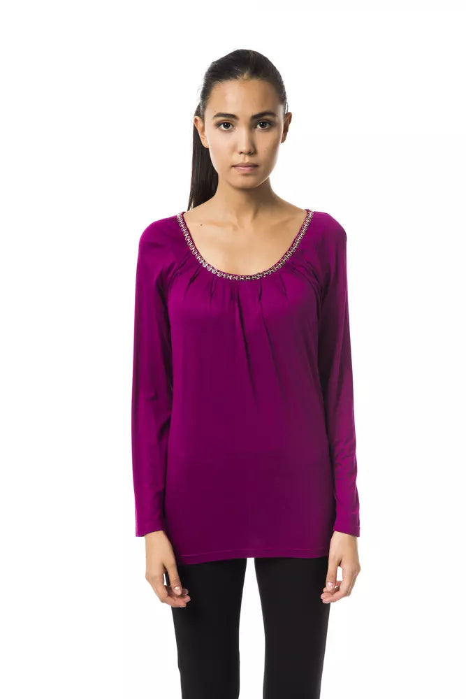 BYBLOS Lilac Viscose Women's Top