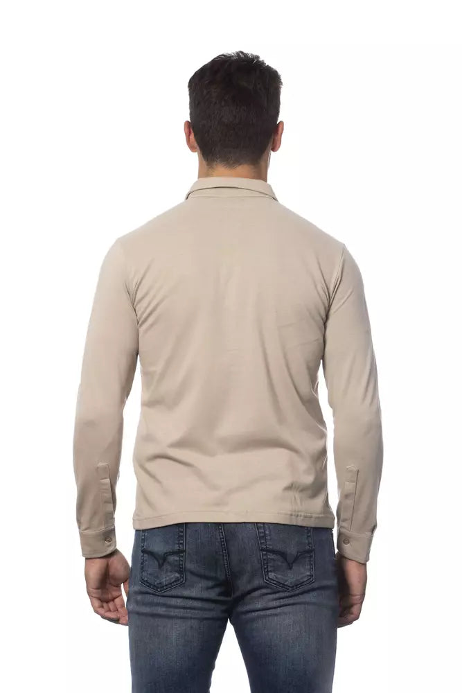 Verri Men's Beige Cotton Shirt