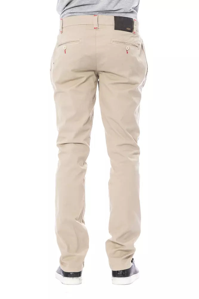 Verri Men's Beige Cotton Chino