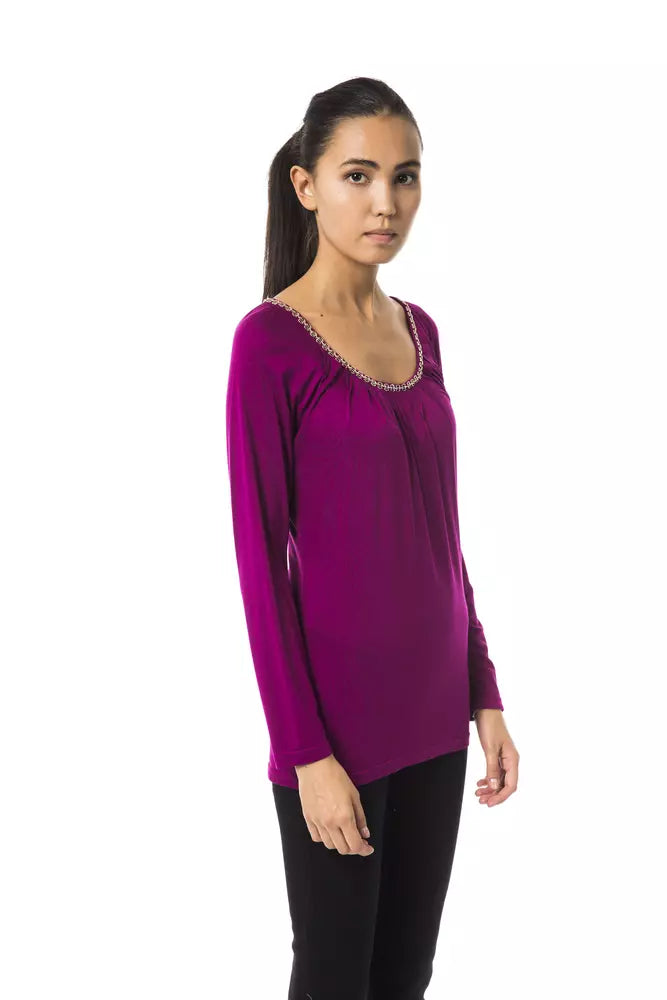 BYBLOS Lilac Viscose Women's Top