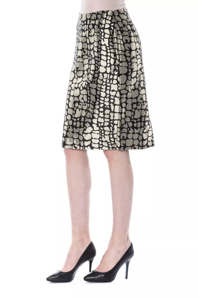 BYBLOS Gold Viscose Women's Skirt