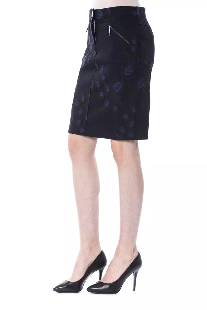 BYBLOS Blauer Baumwollrock für Damen