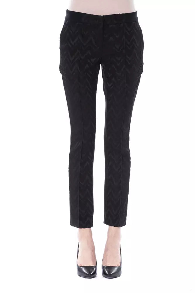 BYBLOS Schwarze Marabou Damenhose