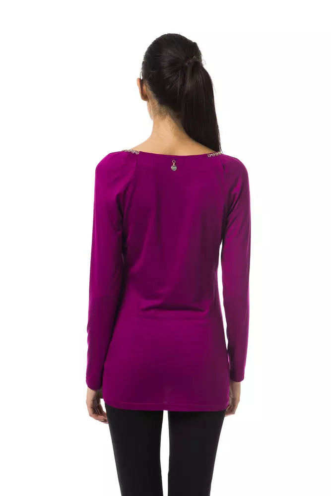 BYBLOS Lilac Viscose Women's Top