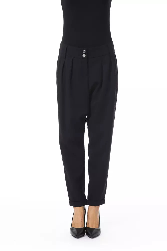BYBLOS Schwarze Polyesterhose für Damen