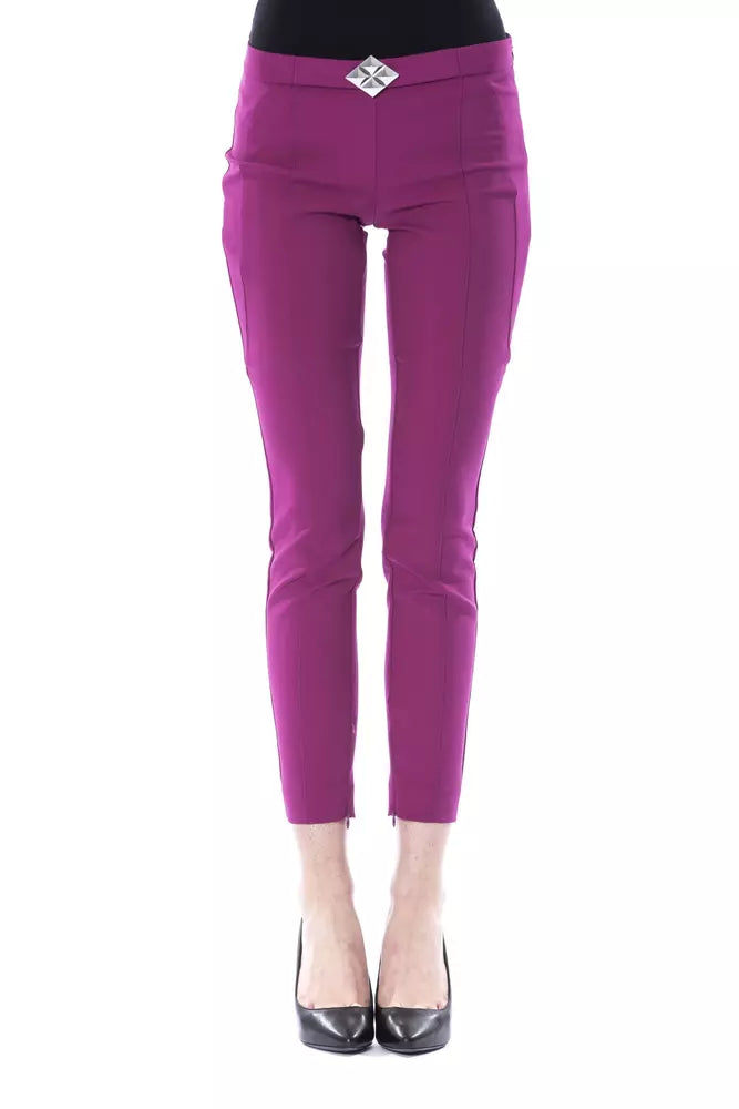 BYBLOS Lila Polyester Damenhose
