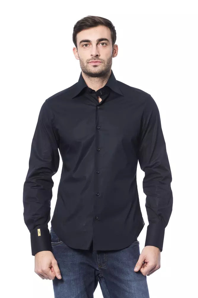 Billionaire Italian Couture Blaues Denim-Hemd