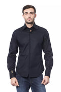 Billionaire Italian Couture Blaues Denim-Hemd
