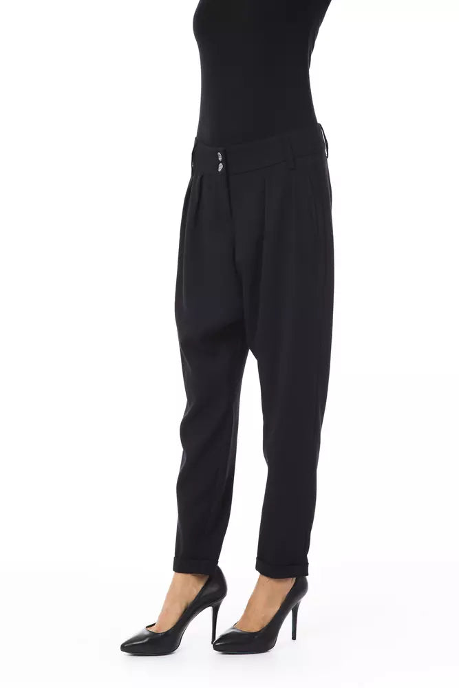 BYBLOS Schwarze Polyesterhose für Damen
