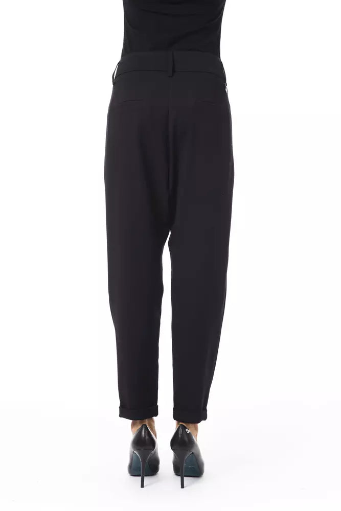 BYBLOS Schwarze Polyesterhose für Damen
