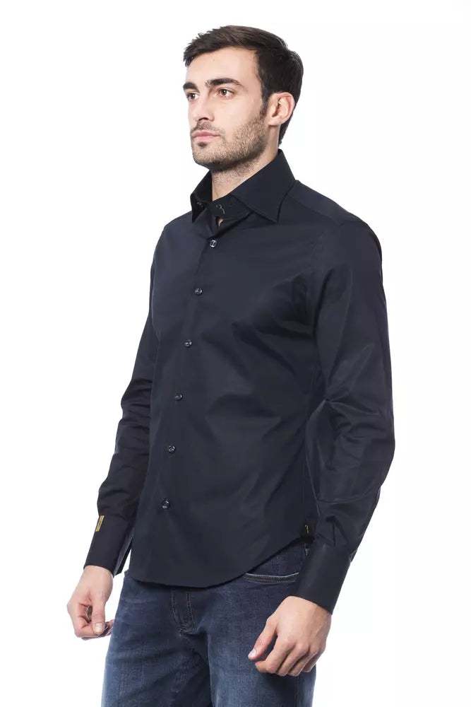 Billionaire Italian Couture Blaues Denim-Hemd