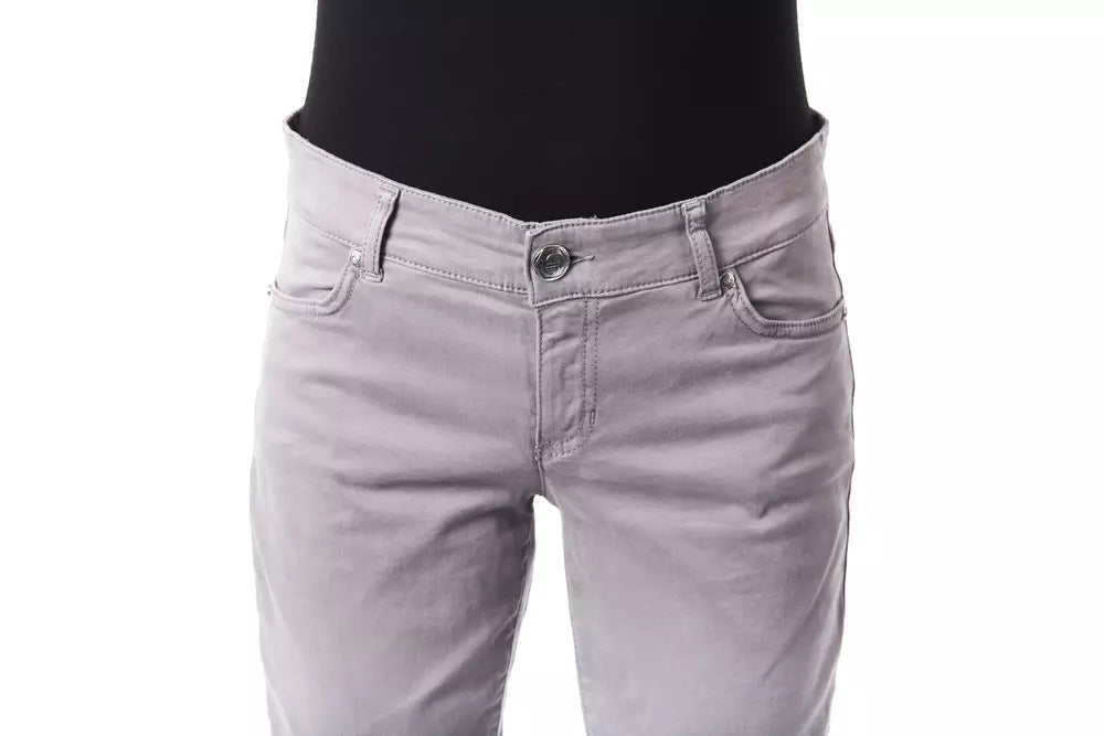 BYBLOS Graue Damenhose aus Baumwolle