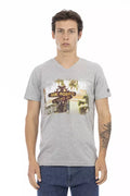 Men's Trussardi Action Grey Cotton T-Shirt