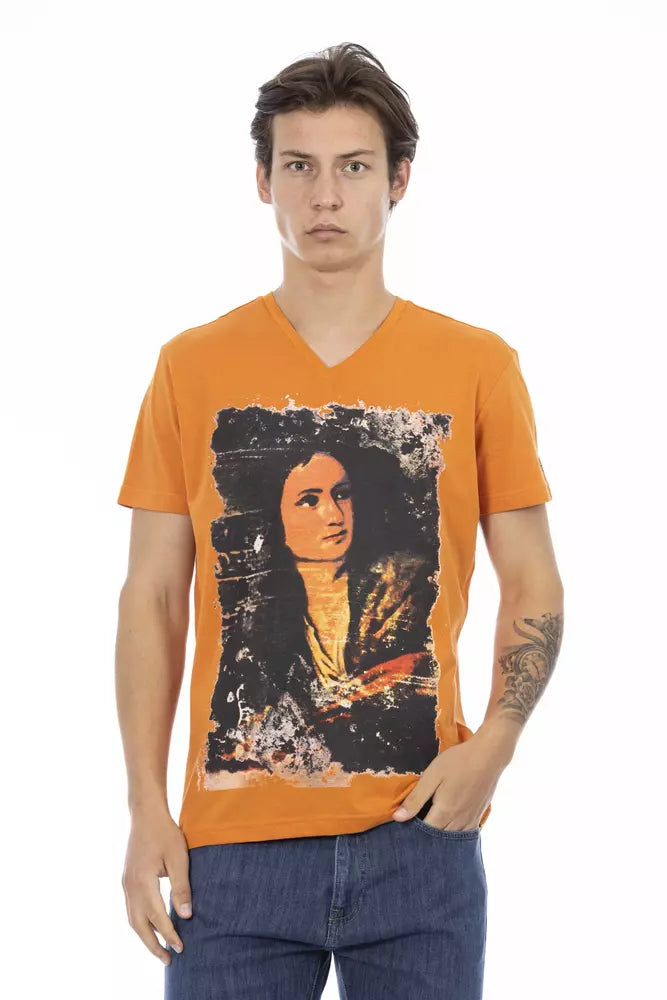 Trussardi Action Men's Orange Cotton T-Shirt