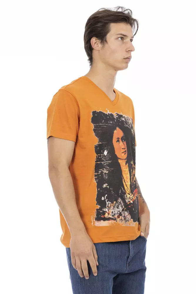 Trussardi Action Men's Orange Cotton T-Shirt