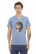 Trussardi Action Men's Light Blue Cotton T-Shirt