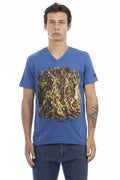 Trussardi Action Baumwoll-T-Shirt für Herren in Saphirblau