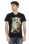 Trussardi Action Men's Black Cotton T-Shirt