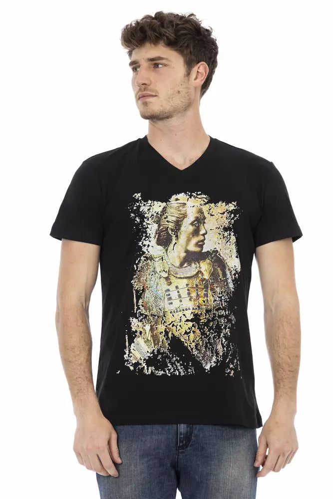 Trussardi Action Men's Black Cotton T-Shirt