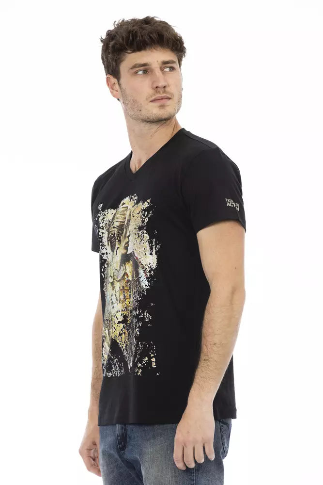 Trussardi Action Men's Black Cotton T-Shirt