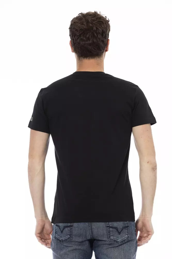 Trussardi Action Men's Black Cotton T-Shirt