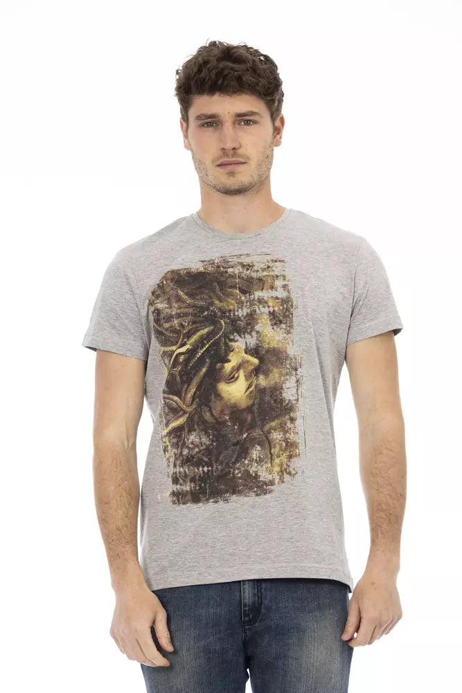 Trussardi Action Men's Grey Cotton T-Shirt