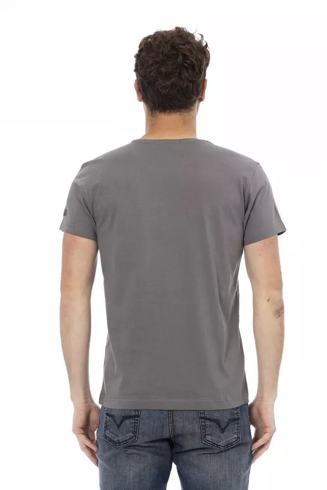 Trussardi Action Men's Grey Cotton T-Shirt