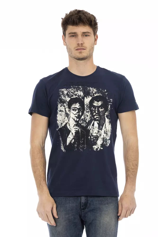 Men's Trussardi Action Cotton T-Shirt in Blue