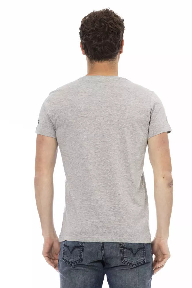 Trussardi Action Men's Grey Cotton T-Shirt