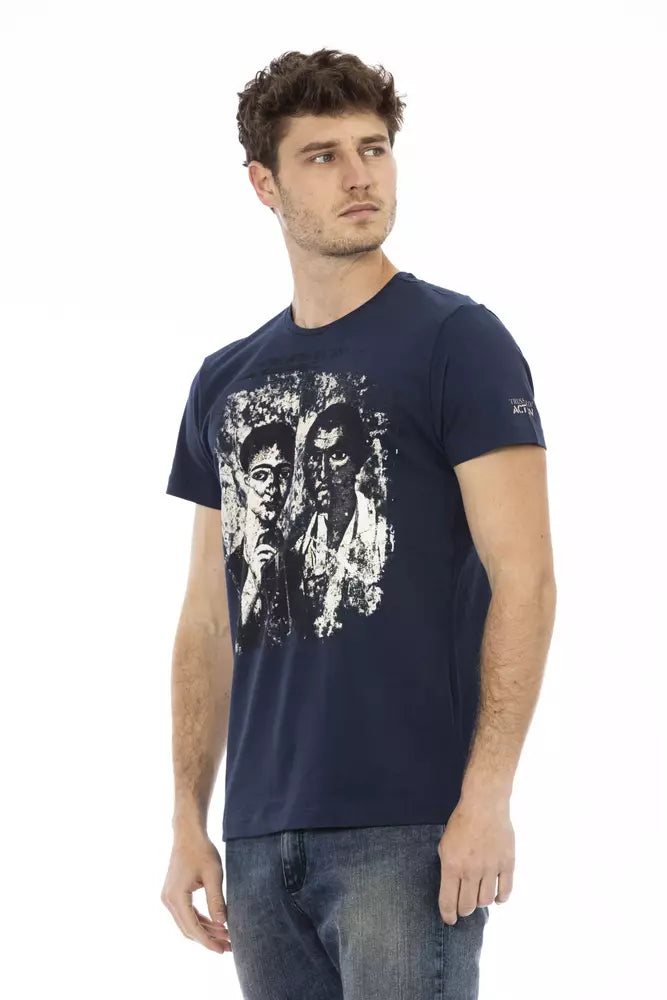 Men's Trussardi Action Cotton T-Shirt in Blue