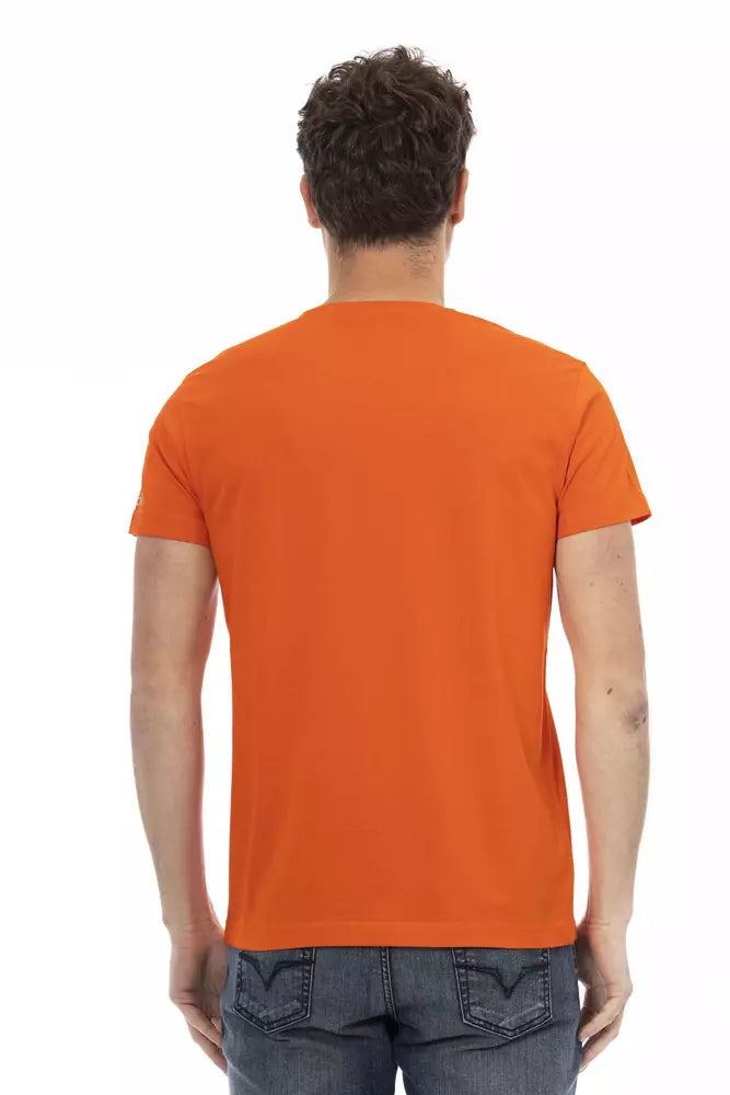 Trussardi Action Men's Orange Cotton T-Shirt