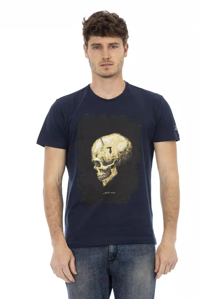 Trussardi Action Blu Baumwoll-T-Shirt für Herren
