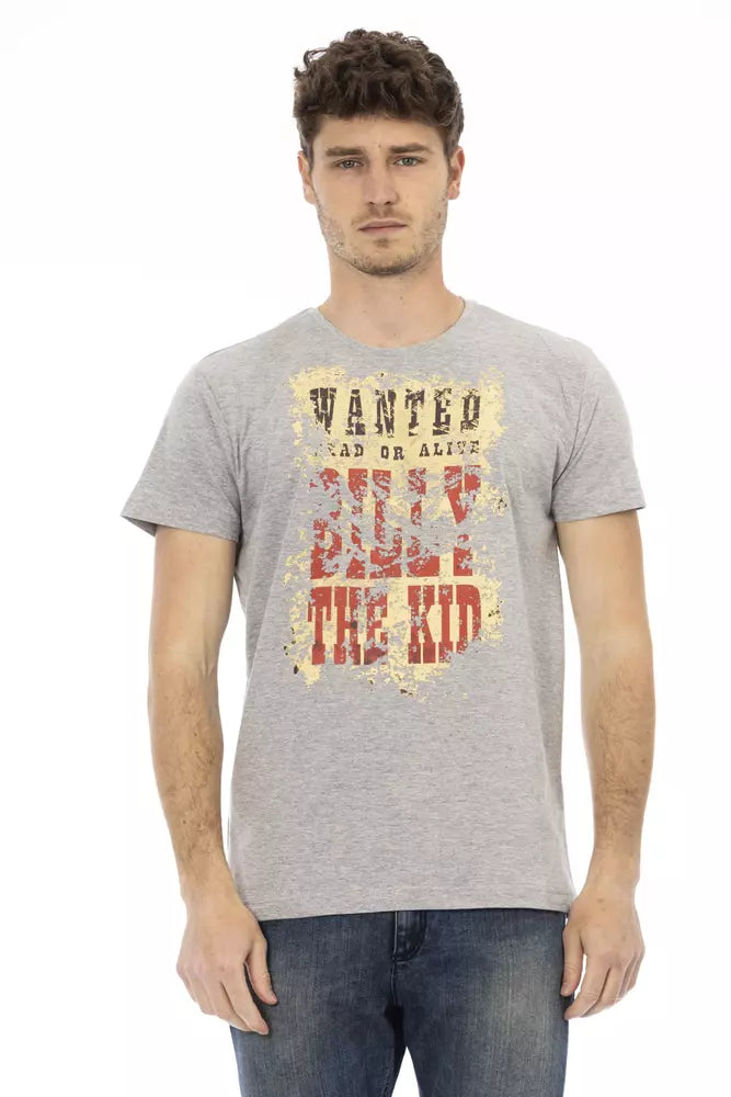 Trussardi Action Men's Grey Cotton T-Shirt