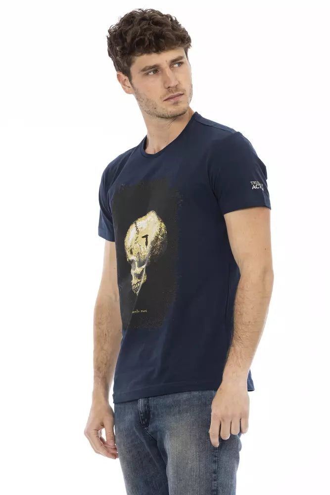Trussardi Action Blu Baumwoll-T-Shirt für Herren