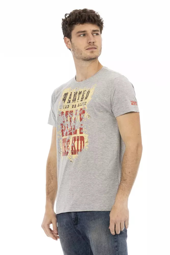 Trussardi Action Men's Grey Cotton T-Shirt
