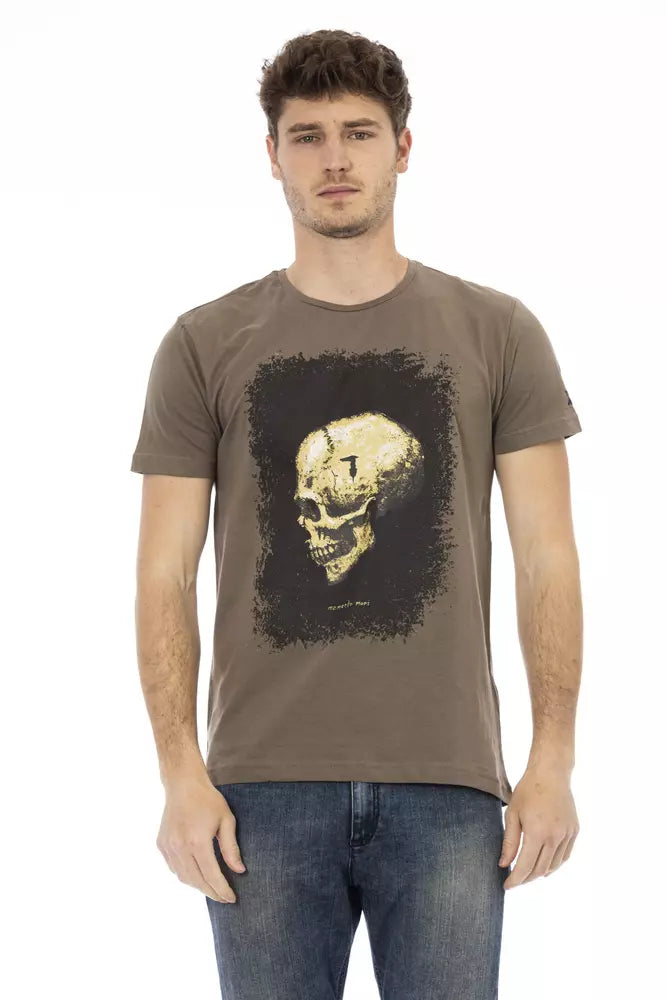 Trussardi Action Men's Brown Cotton T-Shirt