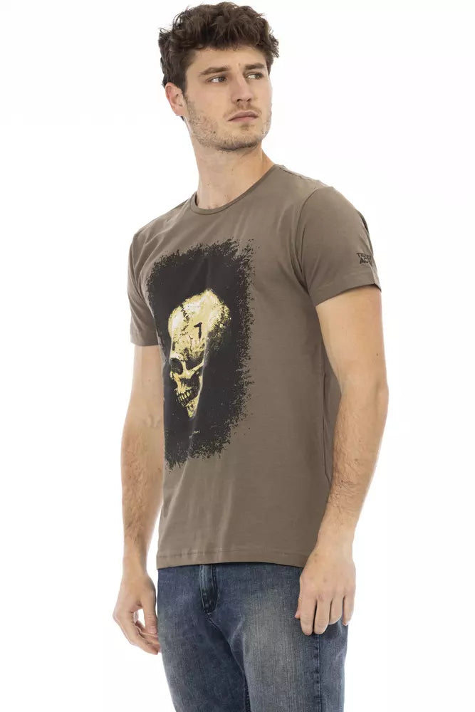 Trussardi Action Men's Brown Cotton T-Shirt