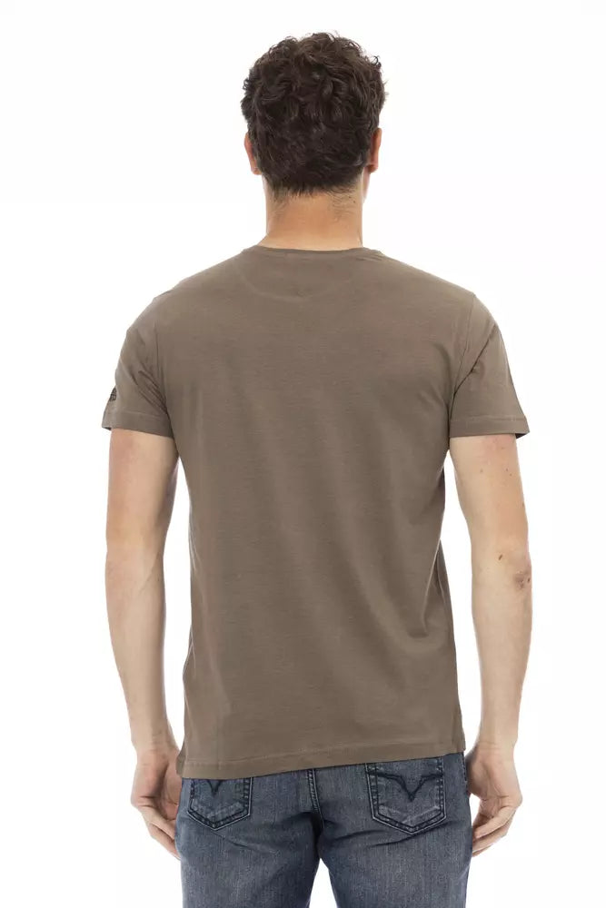 Trussardi Action Men's Brown Cotton T-Shirt