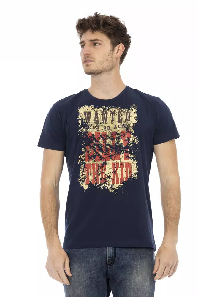 Trussardi Action Men's Blue Cotton T-Shirt