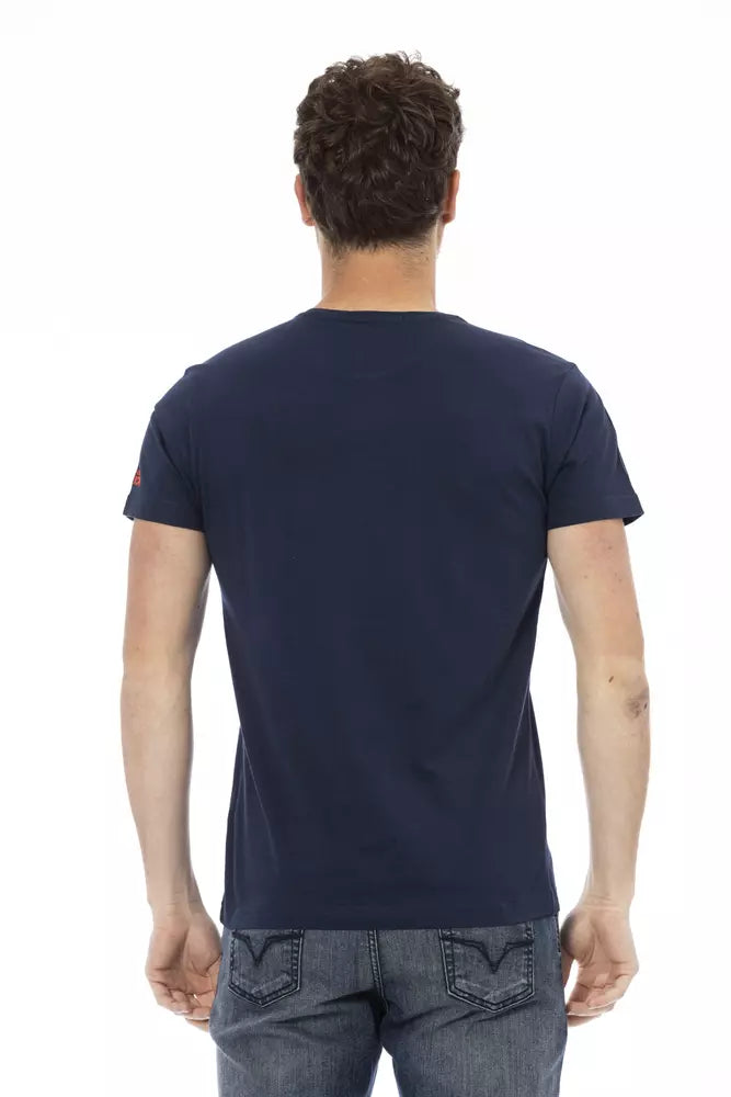 Trussardi Action Men's Blue Cotton T-Shirt
